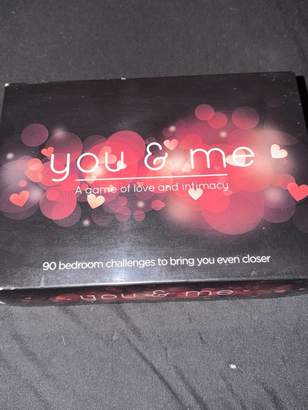 You & Me Couples adult Game - Black and Red